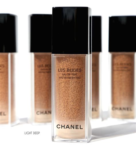 chanel les beiges water-fresh tint light deep|chanel les beiges colour chart.